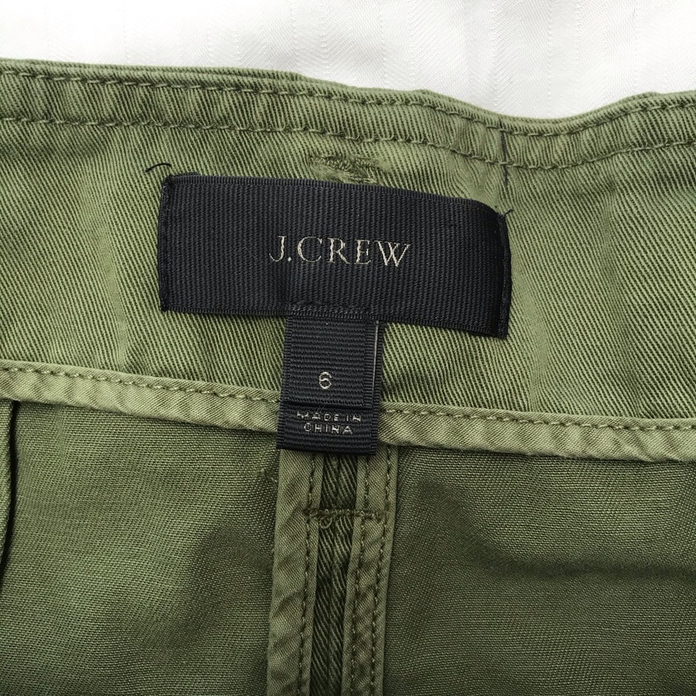J. Crew Green A-Line Skirt - Picture 4 of 5